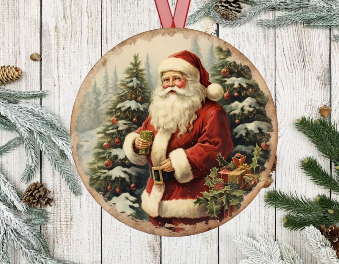 * vintage ornament ❀ 素敵なレトロ サンタさん (a) vintage ornament ❀ 素敵なレトロ サンタさん (a) Vintage