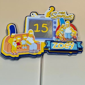 Simpsons Cake Topper