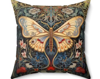 Butterfly Pillow, Shabby Chic, Boho Butterflies, Decorative Pillow, Spring Decor, Floral Pillow, Cottagecore Decor, Butterfly Gifts For Her