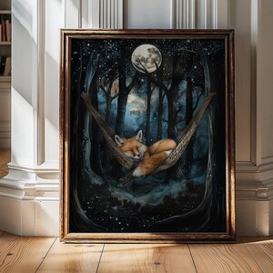Fox Gifts, Vintage Fox Print, Fox Poster, Fox Wall Art, Fox Print, Woodland Animals, Fox Decor, Fox Art, Fox Lover Gifts For Her