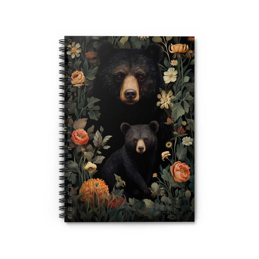 Bear Journal Bear Notebook Bear Lovers Journal Back to Etsy
