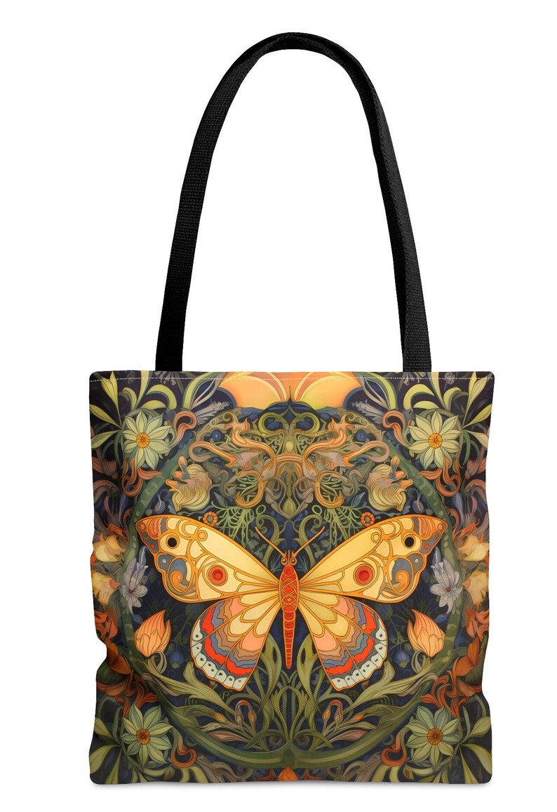 Butterfly Tote Bag, Shoulder Bag, Butterfly Lover Gift, Tote Bag Gifts For Women, Aesthetic Tote Bag, Butterfly Lover, Gifts For Women image 4