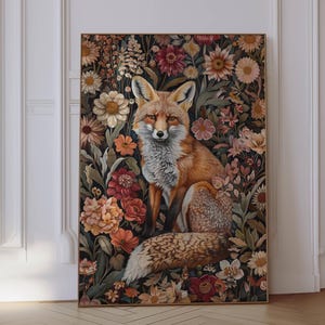 Fox Gifts, Vintage Fox Print, Fox Poster, Fox Wall Art, Fox Print, Woodland Animals, Fox Decor, Fox Art, Fox Lover Gifts For Her