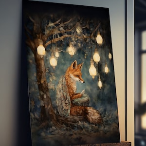 Fox Print, Fox Gifts, Fox Poster, Fox Wall Art, Fox Print, Woodland Animals, Fox Decor, Fox Art, Fox Lover Gifts For Her
