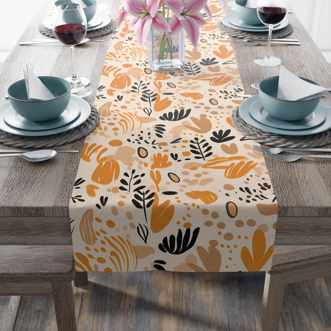 Paper Table Runner Fall Fall Table Runner Fall Table Decorfall Wedding Decor Fall - Etsy