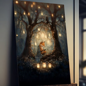 Fox Gifts, Vintage Fox Print, Fox Poster, Fox Wall Art, Fox Print, Woodland Animals, Fox Decor, Fox Art, Fox Lover Gifts For Her