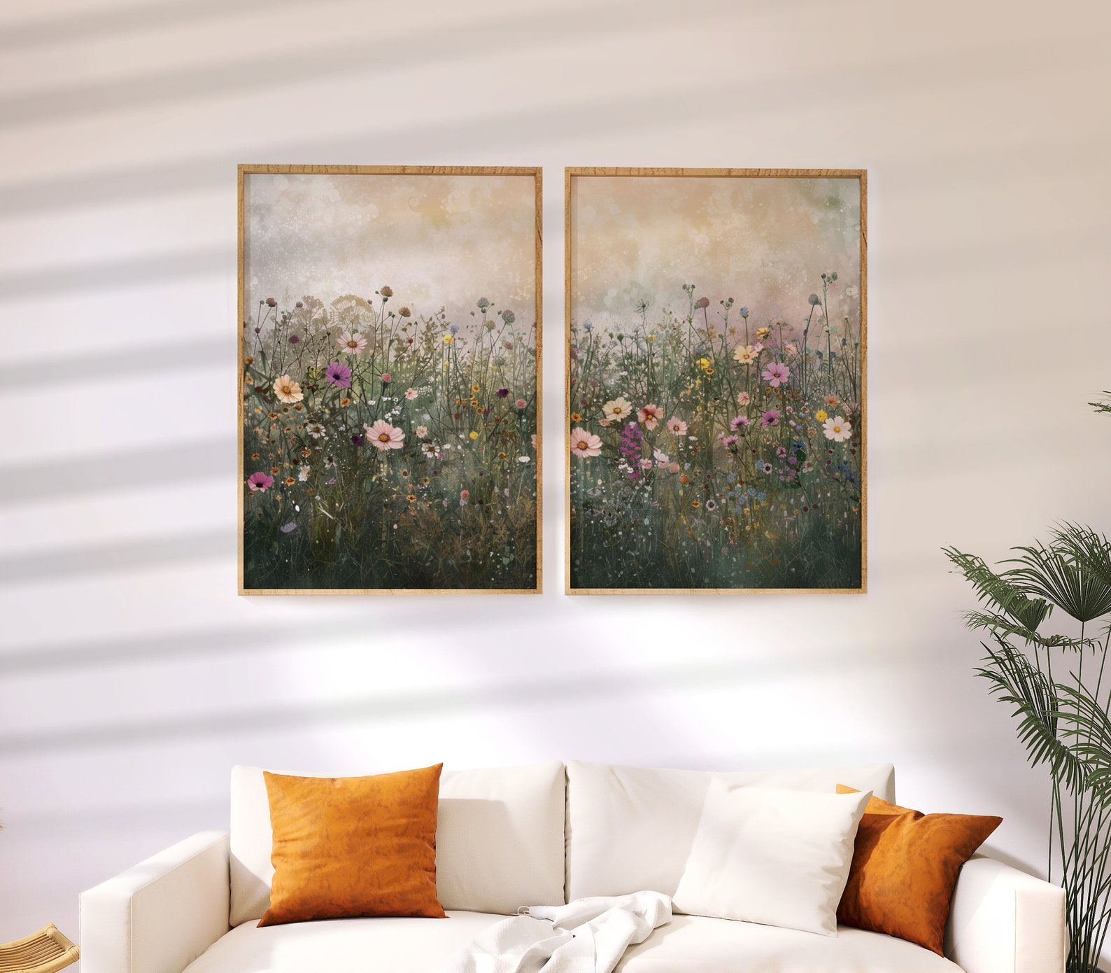 Wildflower Prints Set of 2, Wildflower Poster, Vintage Wall Art ...