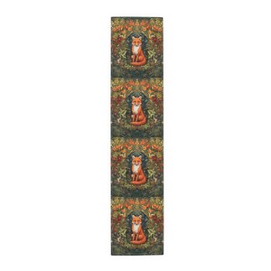 Fall Table Runner, Fox Decor, Fox Lovers, Table Runner Fall, Farmhouse Decor, Boho Home Decor, William Morris, Holiday Gift For Her image 7
