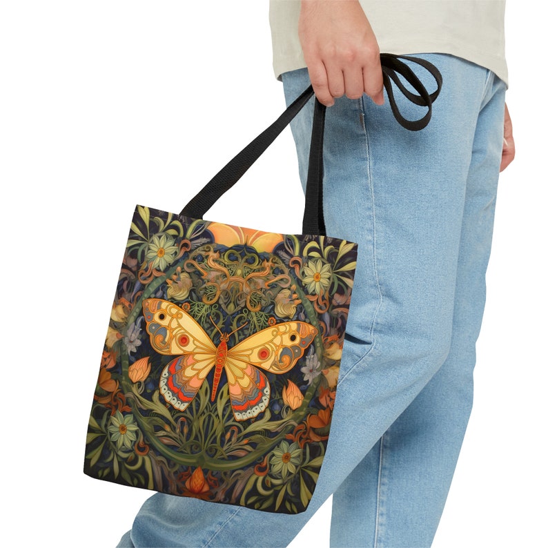 Butterfly Tote Bag, Shoulder Bag, Butterfly Lover Gift, Tote Bag Gifts For Women, Aesthetic Tote Bag, Butterfly Lover, Gifts For Women image 7