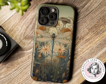 Dragonfly Gifts, Dragonfly Phone Case, Insect Phone Case, Phone Case For iPhone 15, 14, 13, 12, 11, 15 Pro, 15 Max Aesthetic Phone Case