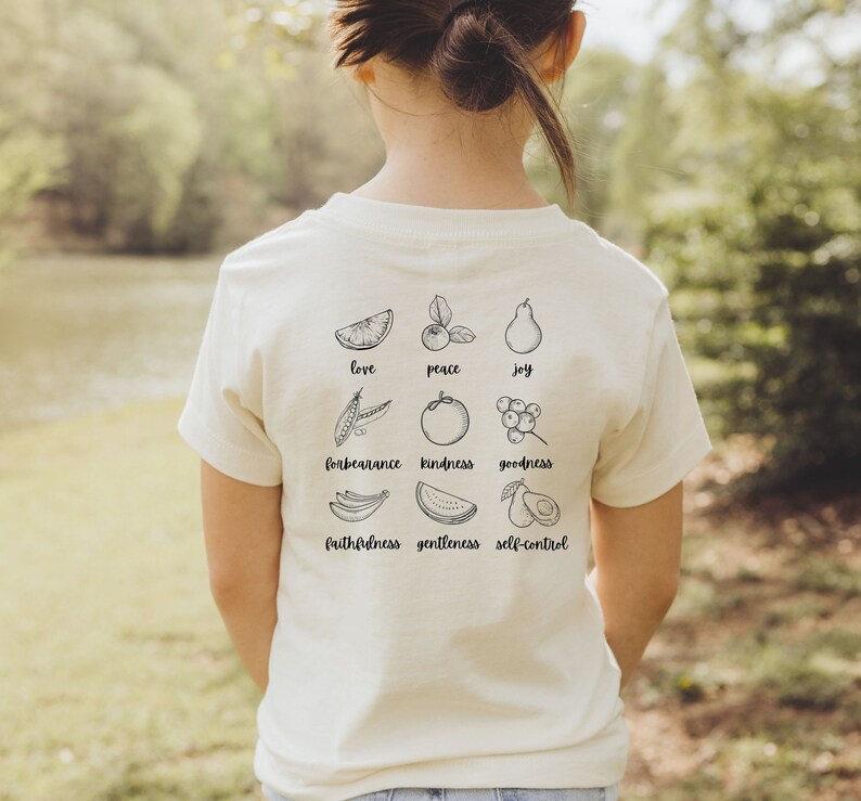 Fruits of the Spirit Shirt Kids Christian Tshirt Kids Etsy