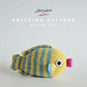 Modèle de tricot poisson qui embrasse : peluche à faire soi-même (modèle PDF)