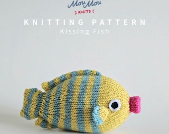 Kissing Fish Knitting Pattern: DIY Plushie Toy (PDF Pattern)