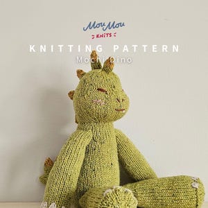Schema di lavoro a maglia per dinosauri in PDF: bambola Mochi Dino