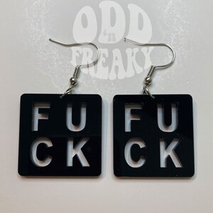 Porn Star Slogan Earrings, Adult, Fashion Accessory, Slogan ...