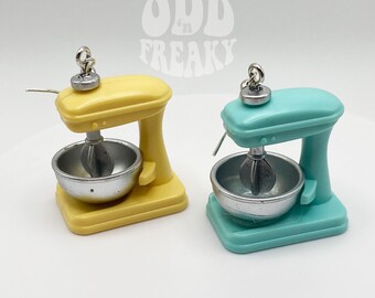3D Stand Mixer Earrings: Gift for Bakers