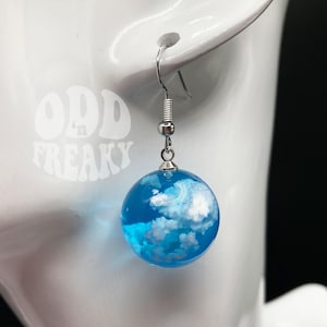 Acrylic Cloud Earrings: Dreamy Sky Jewelry