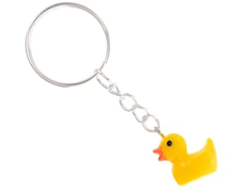 Regalo de depuración con patito de goma para programación. Llavero de patito amarillo. Regalos de informática para él y para ella. Regalo práctico para programadores.