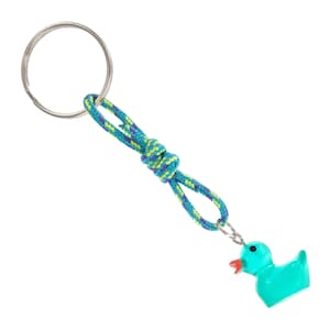 Sleutelhanger met programmeerbare badeend. Groene eend voor foutopsporing. Cadeau voor computerliefhebber en programmeur. Leuke minisleutelhanger. Cruisecadeaus