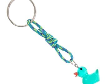 Llavero de pato de goma para programar. Patito verde para depurar. Regalo para programadores y entusiastas de la informática. Mini llavero de programación. Regalos para cruceros.