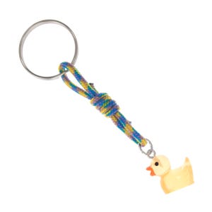 Rubber Duck Programming, Funny Programming Gift. Yellow Rubber Duckie Keychain. Computer Programming, Debugging and Coding Gifts