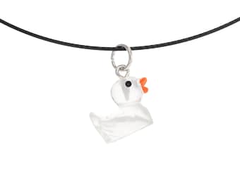 Rubber Duck Programming Necklace for Female Programmer. Cute Yellow Rubber Duck Duckie Necklace. Debugging Java Code & Computer Coding Gift