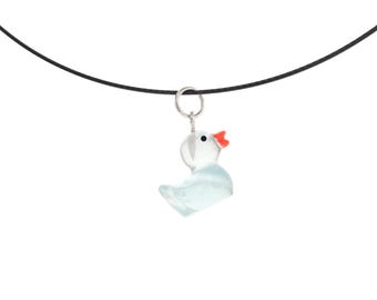 Debug Rubber Duck Necklace. Cute Necklace with Rubber Duck Duckie Pendant. Jewelry for Programming Women for Debugging in Coding Java, Js C#