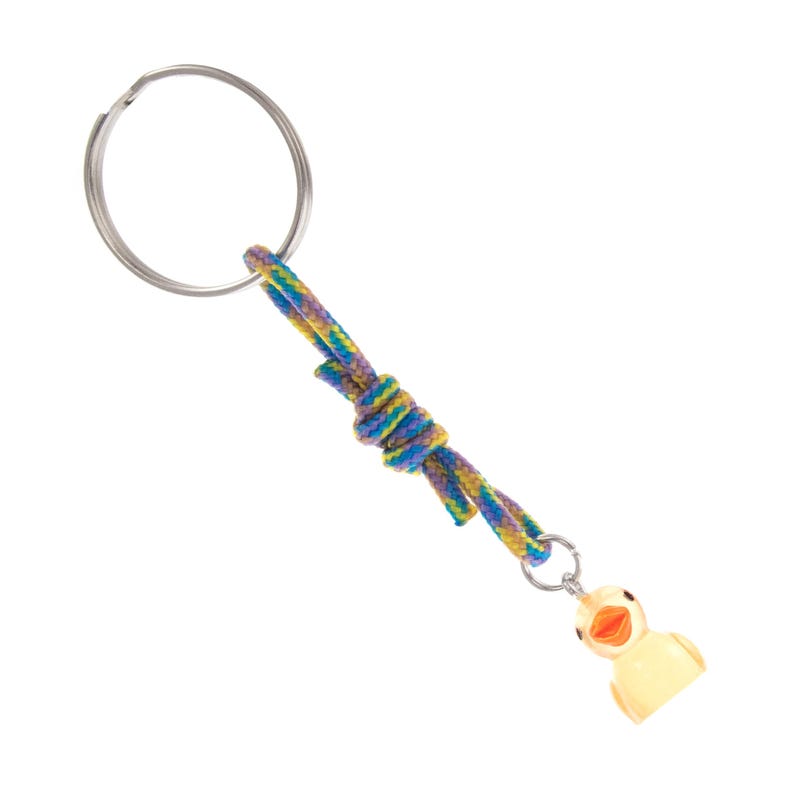 Badeendprogrammering, grappig programmeercadeau. Gele rubberen duckie-sleutelhanger. Cadeaus voor computerprogrammering, foutopsporing en codering afbeelding 4
