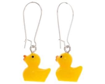 Programming Women Rubber Duck Debugging Earrings. Cool Yellow Duck Earrings Dangle: Adults, Young Woman, Children. Rubber Duck Programming
