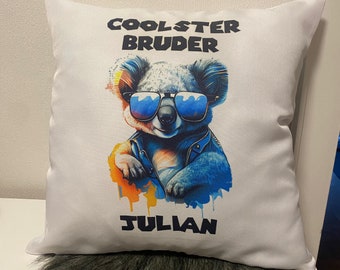 Pillow brother - personalized - gift brother - siblings - pillow with name