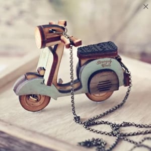 3D Scooter Model Puzzle: Laser Cut Files (SVG, DXF, CDR)