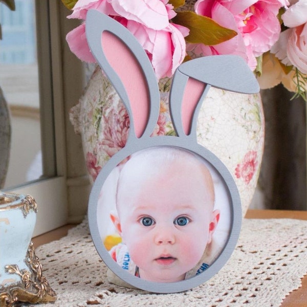 Bunny- Ears Hanging Photo Frame 3d model puzzle file cdr dxf vector Laser cut File