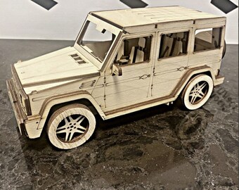 Mercedes G-Class 3D Car Model Puzzle: Laser Cut File (Instant Download)