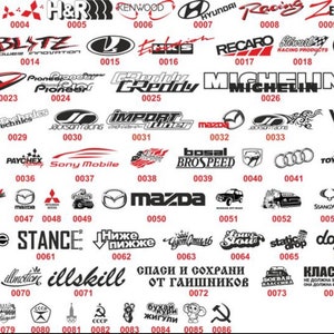 Auto Logos Laser geschnitten Dateien - Vektor svg png pdf dxf Design (digitaler Download)