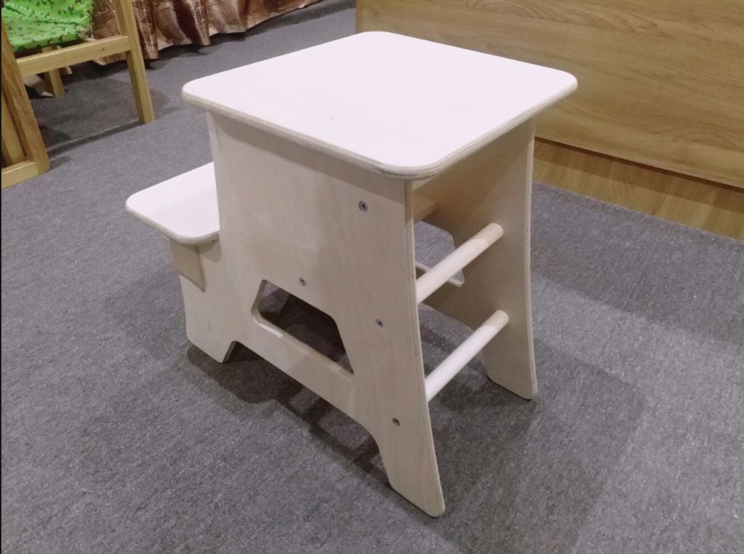 Step Stool Laser Cut CNC Woodworking Template (DXF File)