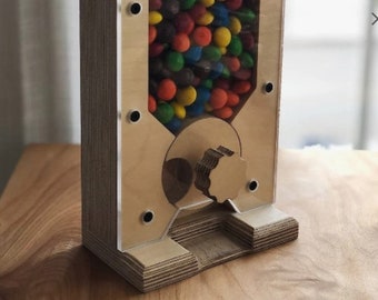 3D model puzzle-candy- machine- wood Svg Cdr Dxf vector File Instant download