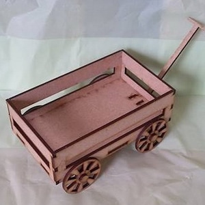 木製パズル - レーザーカットキャンディ - カート - 3D モデル Cdr Dxf ベクター ダウンロード