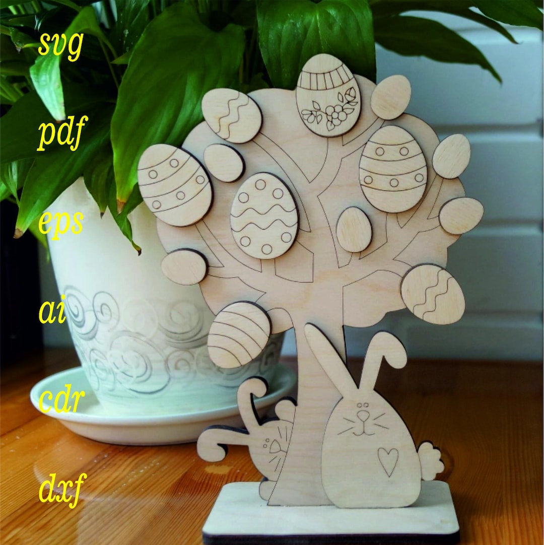 Easter Tree 3D Model Puzzle: CNC Cut File (digital Download) - Etsy