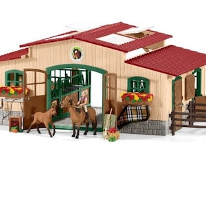 3D Stable Horse Barn 3D model puzzle file svg cdr dxf vector Cut File laser cutting from plywood by CNC with laser router plasma download image 2