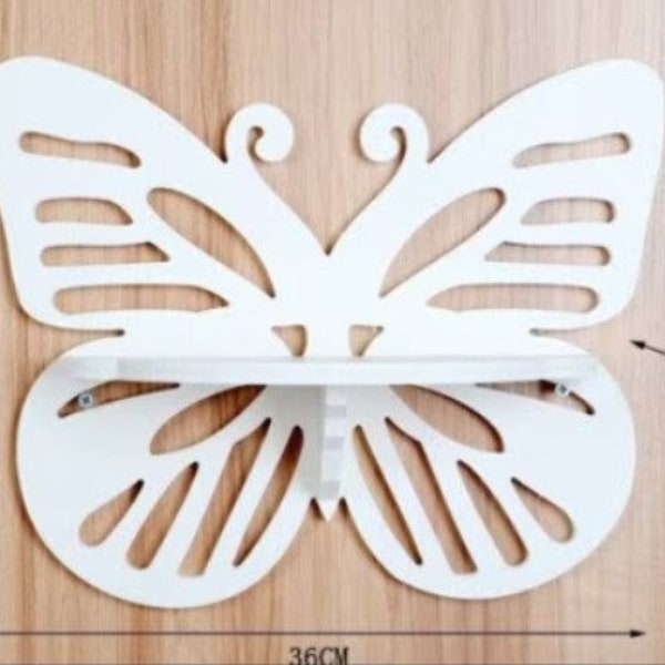 Butterfly Shelf 3D model Puzzle Cdr File Svg Dxf Vector Instant Download