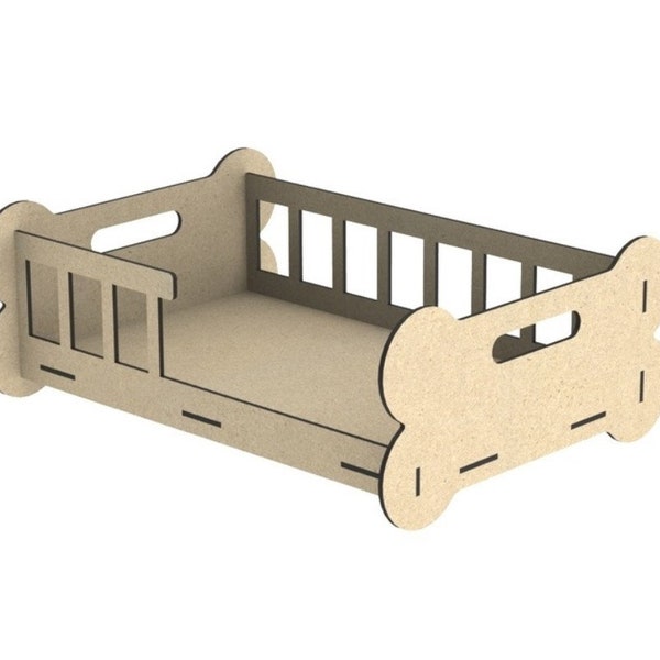 Dog Bed Puppy Crib 3D model puzzle File 3D svg Dxf vector Cnc files Instant download