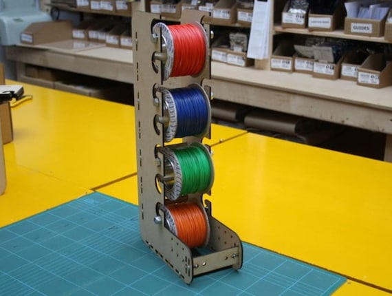 Laser Cut Wire Spool Rack 3mm 3D Model Puzzle File Cnc Laser Cut