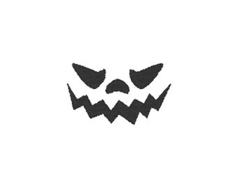 Scary Halloween Face Machine Embroidery Design (1 design, 3 sizes, 11 formats)