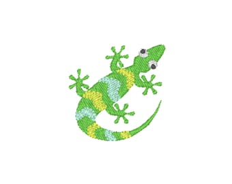 Lizard Machine Embroidery Design, 1 design, 3 sizes, 11 formats