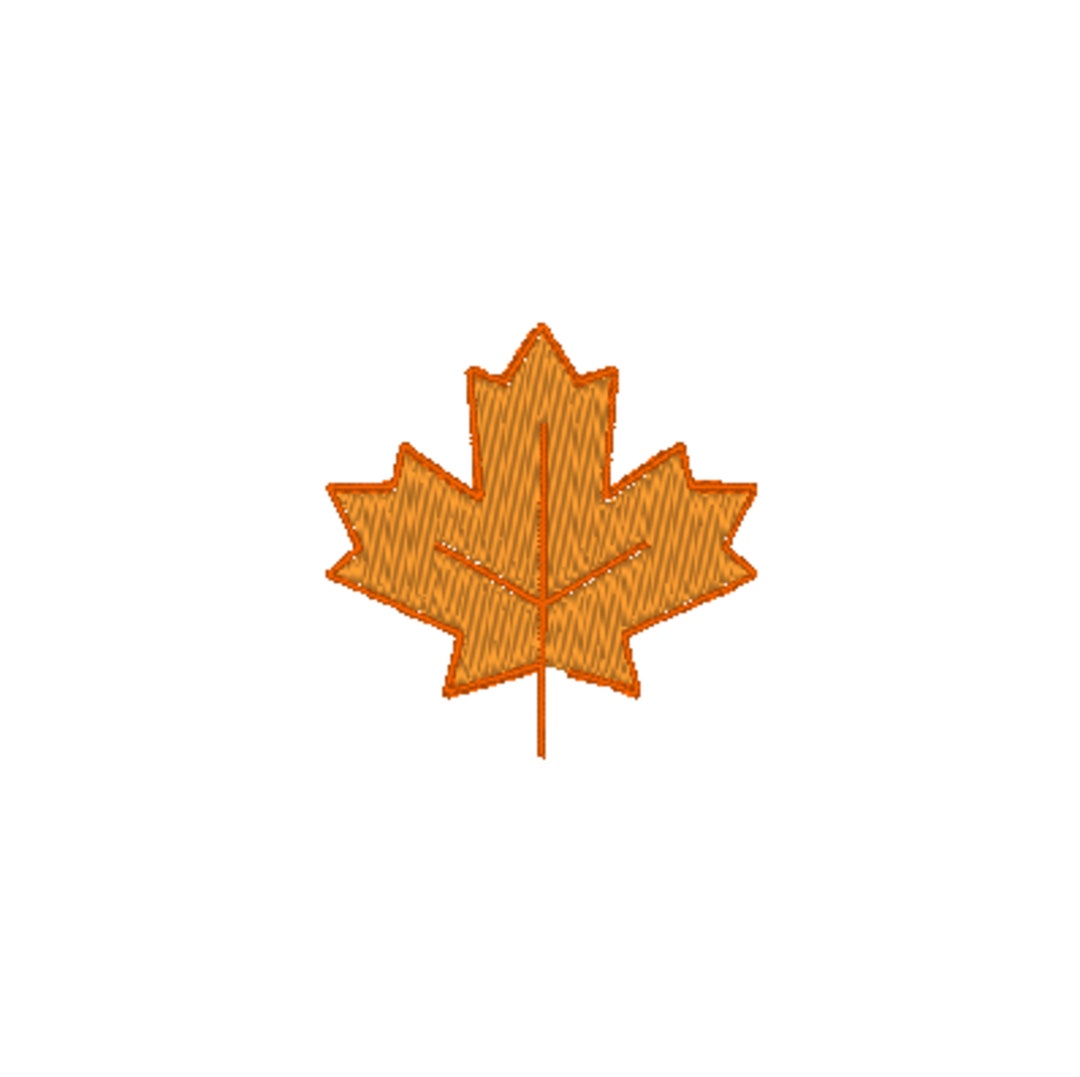 Autumn Maple Leaf Machine Embroidery Design, 1 Design by 3 Sizes, 11 ...