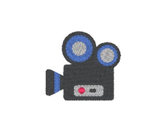 Film Camera Machine Embroidery Design, 1 design, 3 sizes, 11 formats