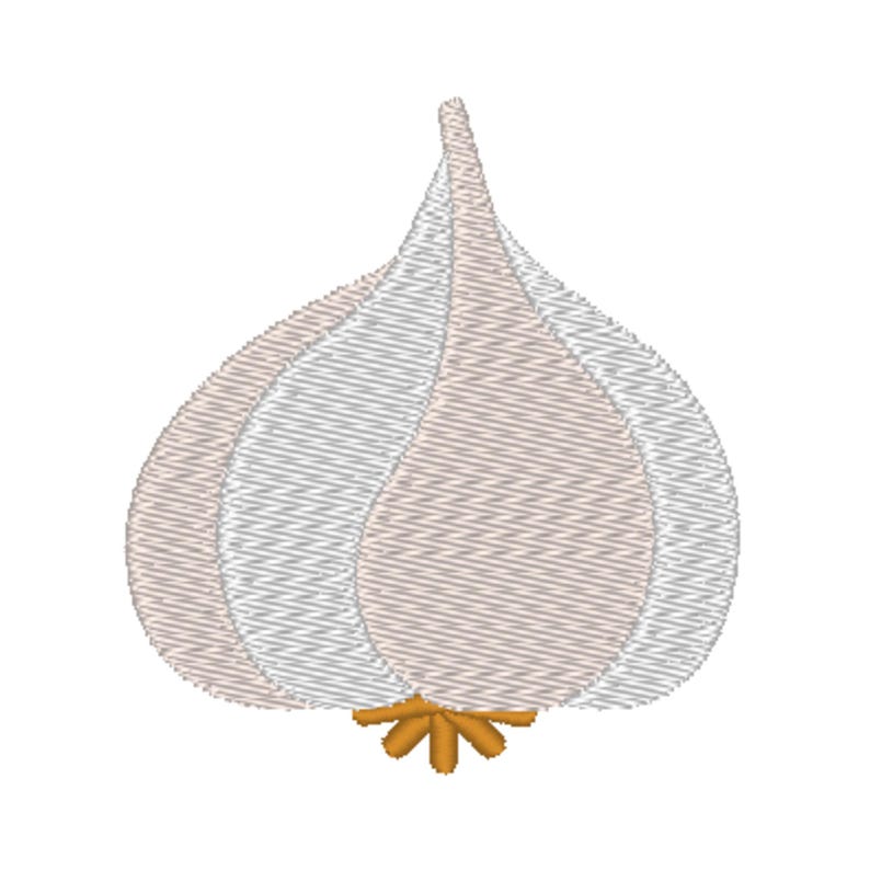 Garlic Embroidery Pattern Garlic Machine Embroidery Design, 1 Design, 4 Sizes, 11 Formats - Etsy