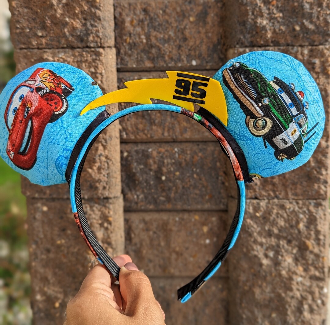 Cars Lightning Mcqueen Mickey Ears Mickey Mouse Ears Mouse Etsy