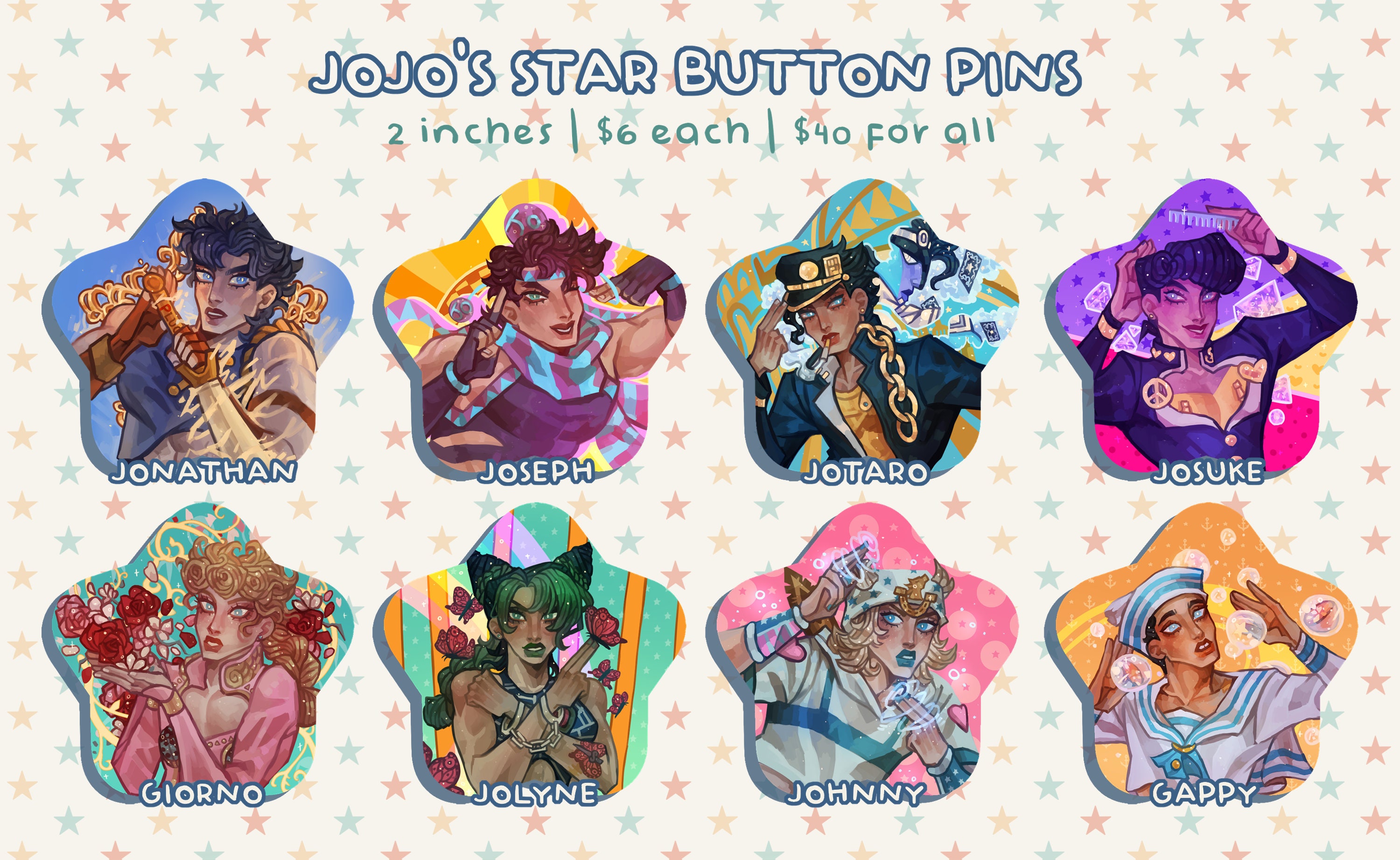 Buy Merchandise Jojo's Bizarre Adventure Stone Ocean Button