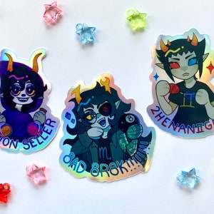 Homestuck Holographic Stickers